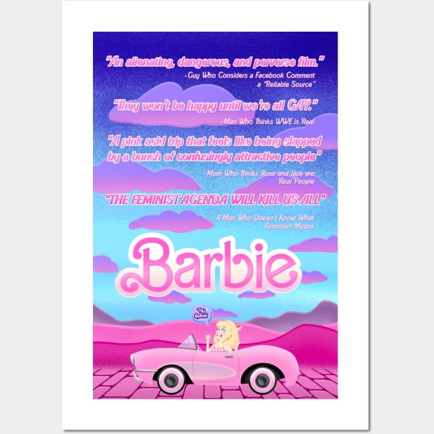 Every One Star Review of Barbie Wall Art by Drawn By Bryan